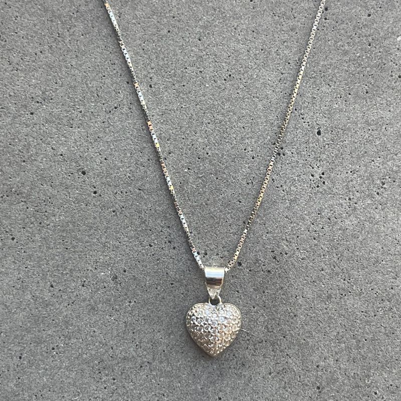 Collier Amour en argent sterling