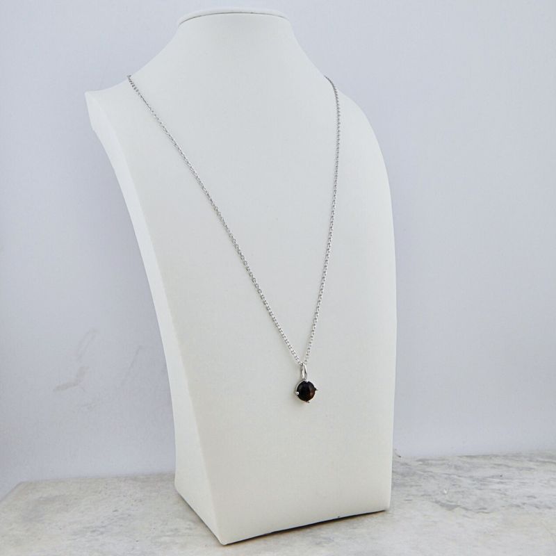 Collier en argent sterling et Saphir Doré