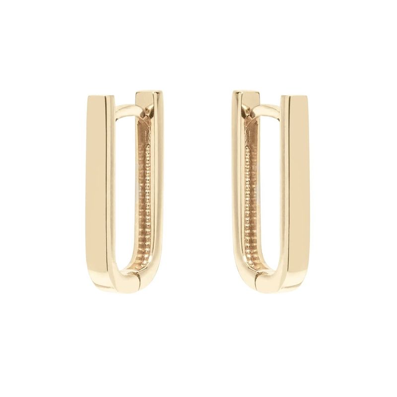 Boucles d'oreilles huggies Minimalistes en or 10K