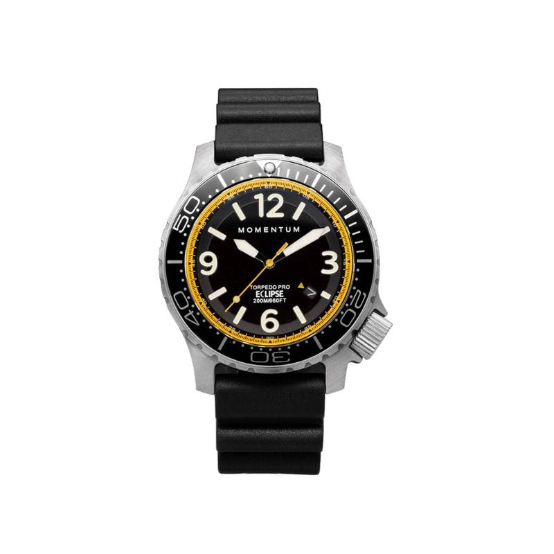 Montre à énergie solaire 44mm Torpedo jaune