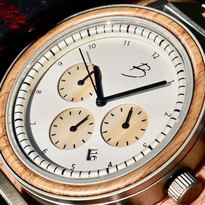 Montre Graham en bois de baril de whisky recyclé