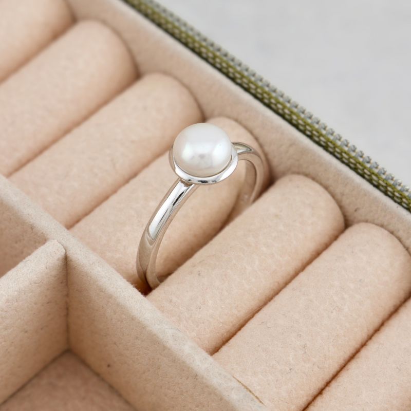 Bague Perle en argent sterling