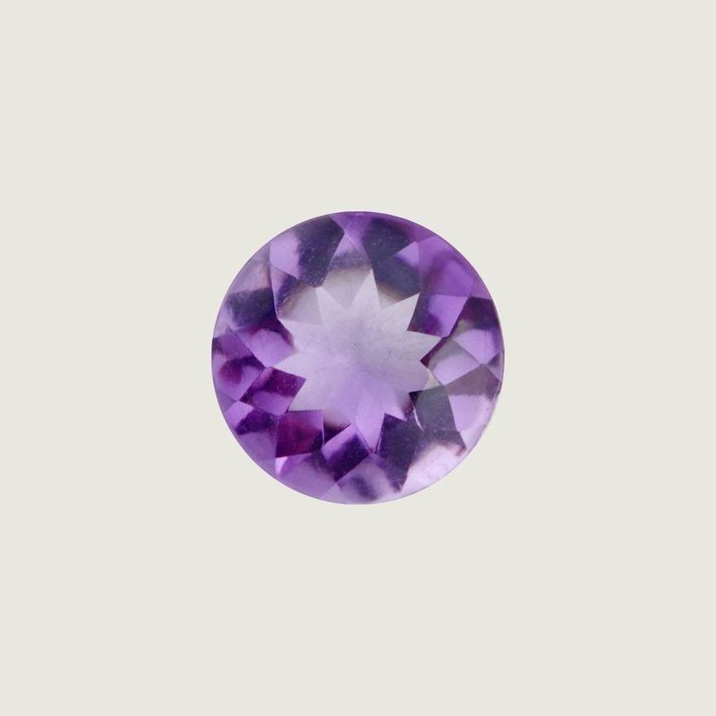 Améthyste Naturel Taille Rond Cabochon