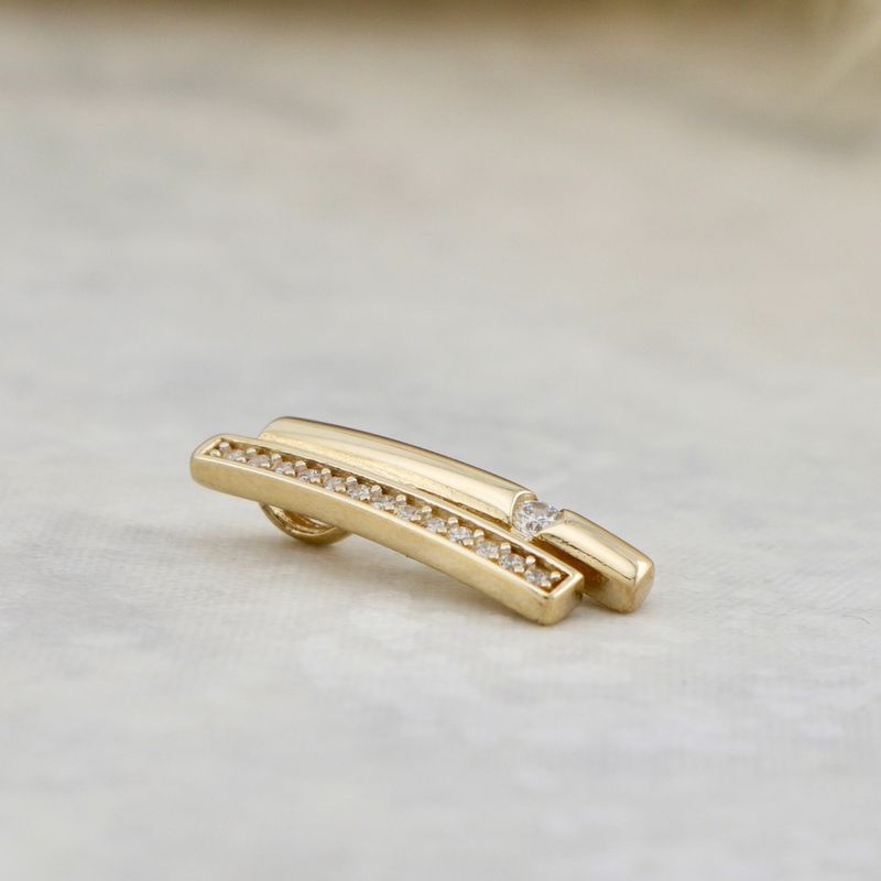 Pendentif Barre en or 10K