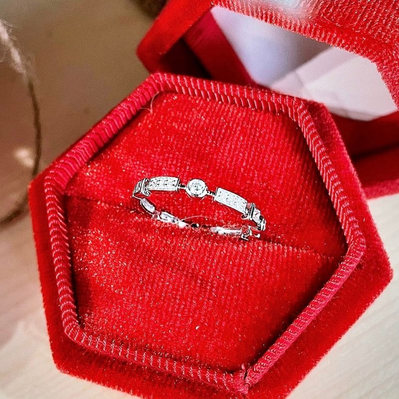 Bague en or 14K et diamants - 0,35 ctw