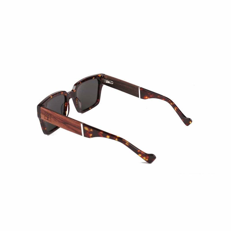 Lunette de soleil Expédition Ambre en bois