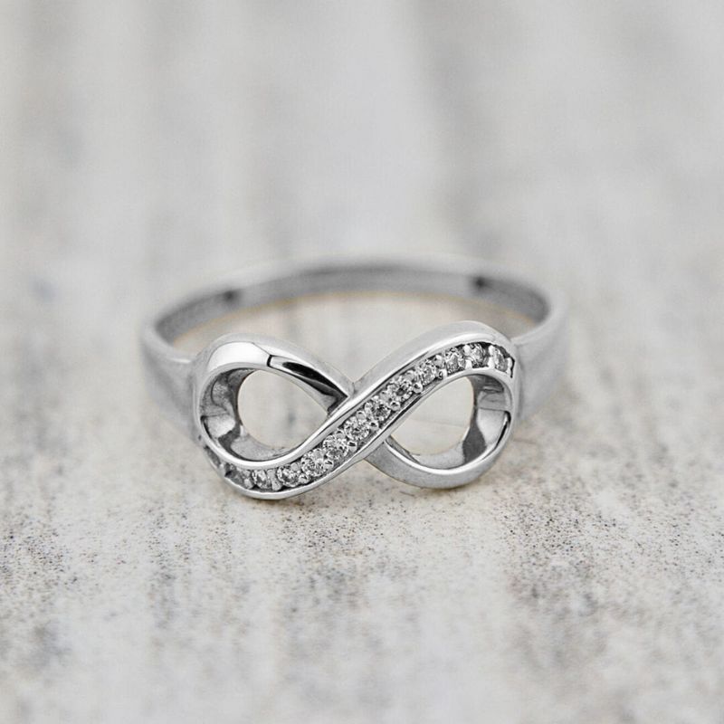 Bague infini en or 10K