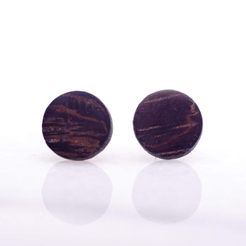Boucles d'oreilles minimalistes en bois personnalisée