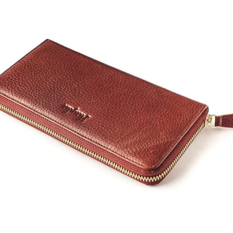 Portefeuille Mya en cuir bourgogne
