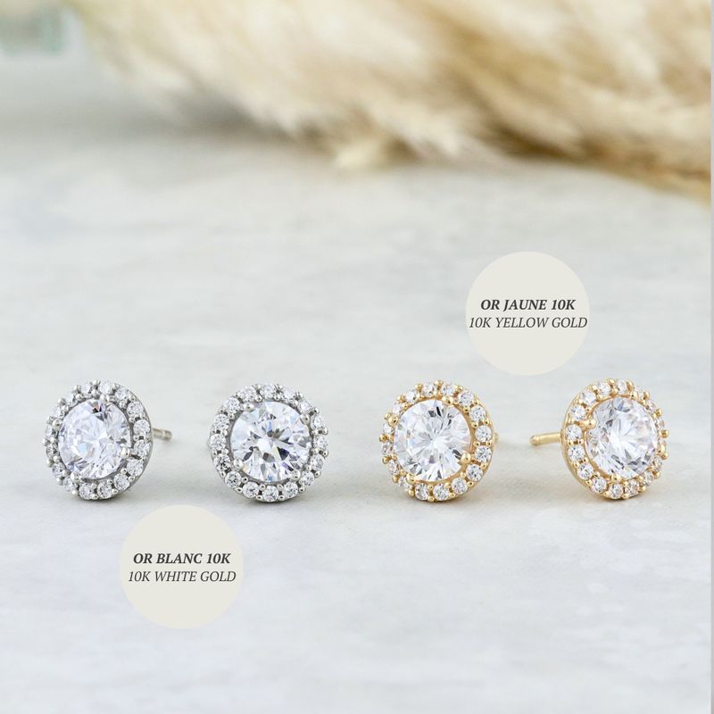 Boucles d'oreilles Éclat en or 10K