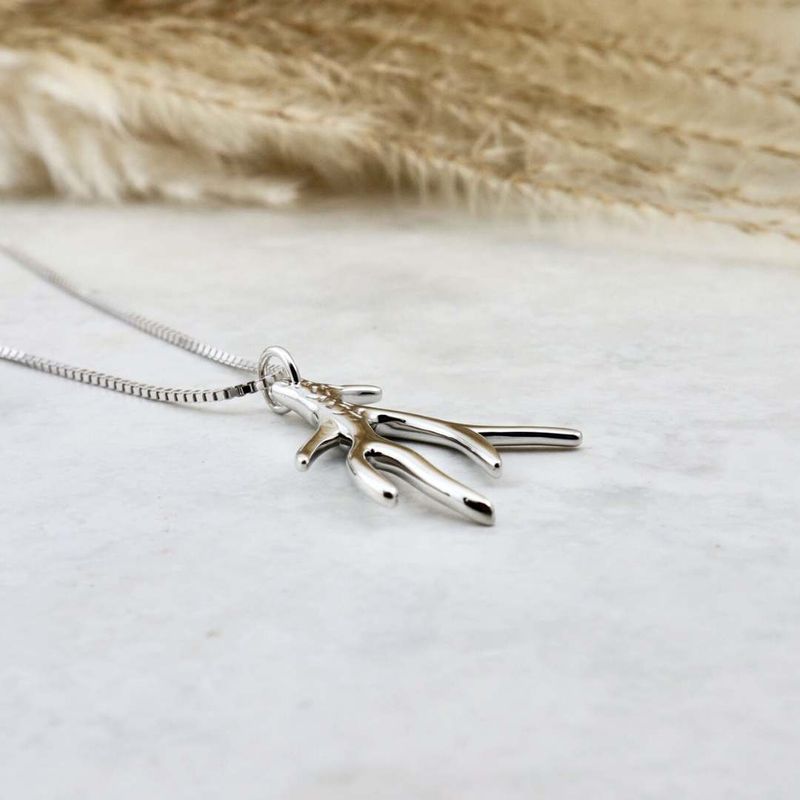 Collier Bois de cerf en argent sterling