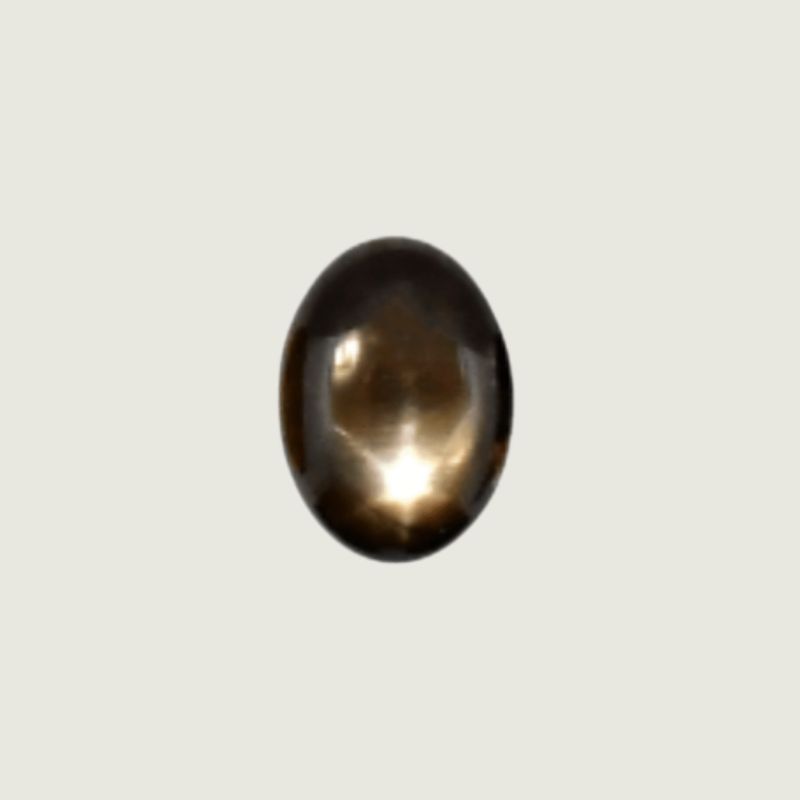 Saphir étoilé noir Naturel Oval Cabochon 7.8x10.5 mm