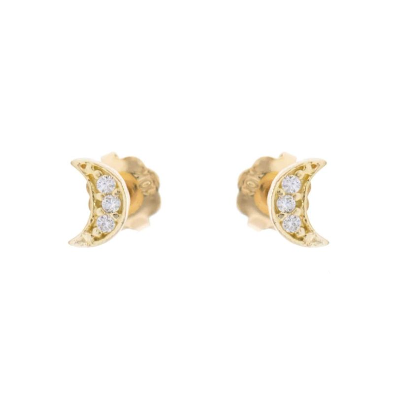 Boucles d'oreilles Lunaire en or 10K