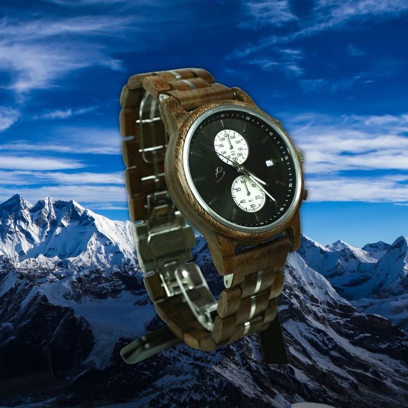 Montre Arnold en bois de noyer