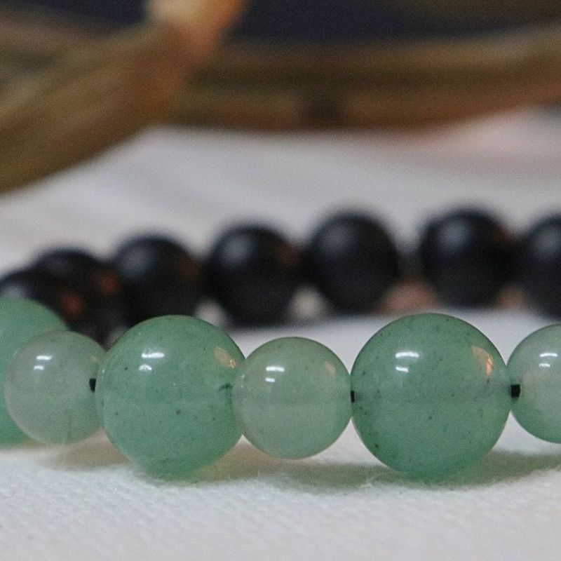 Bracelet Zack en onyx et aventurine