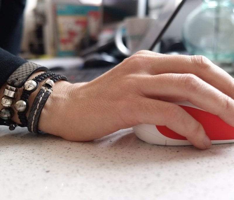 Bracelet en cuir de python, perle de Tahiti  et argent sterling