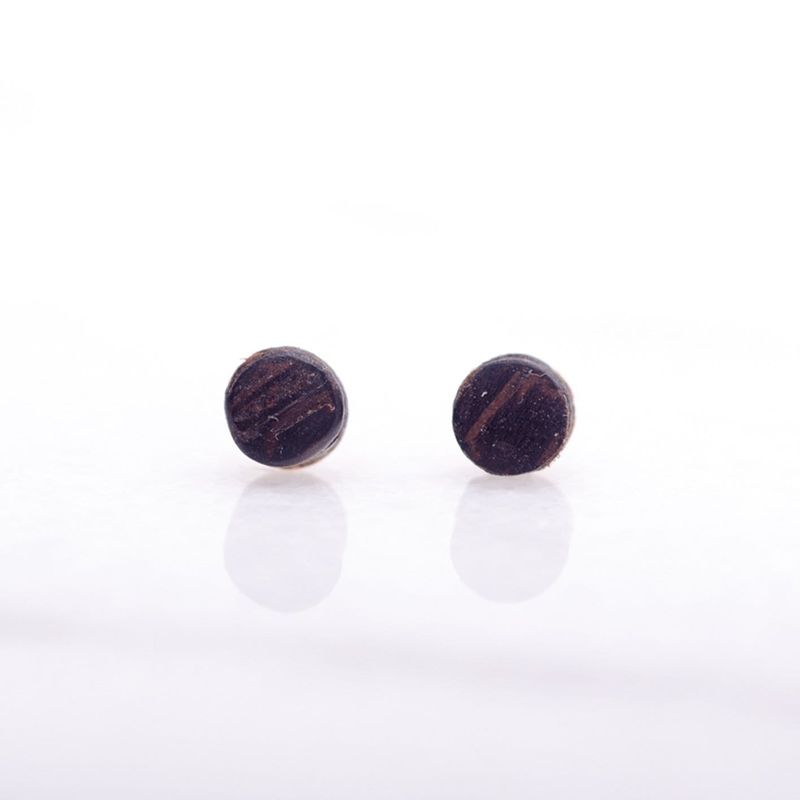 Boucles d'oreilles minimalistes en bois personnalisée