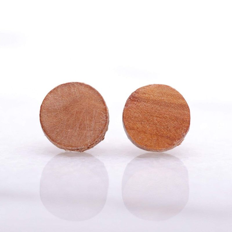Boucles d'oreilles minimalistes en bois personnalisée