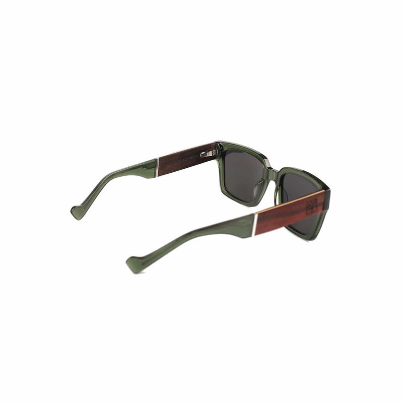Lunette de soleil Expédition verte en bois