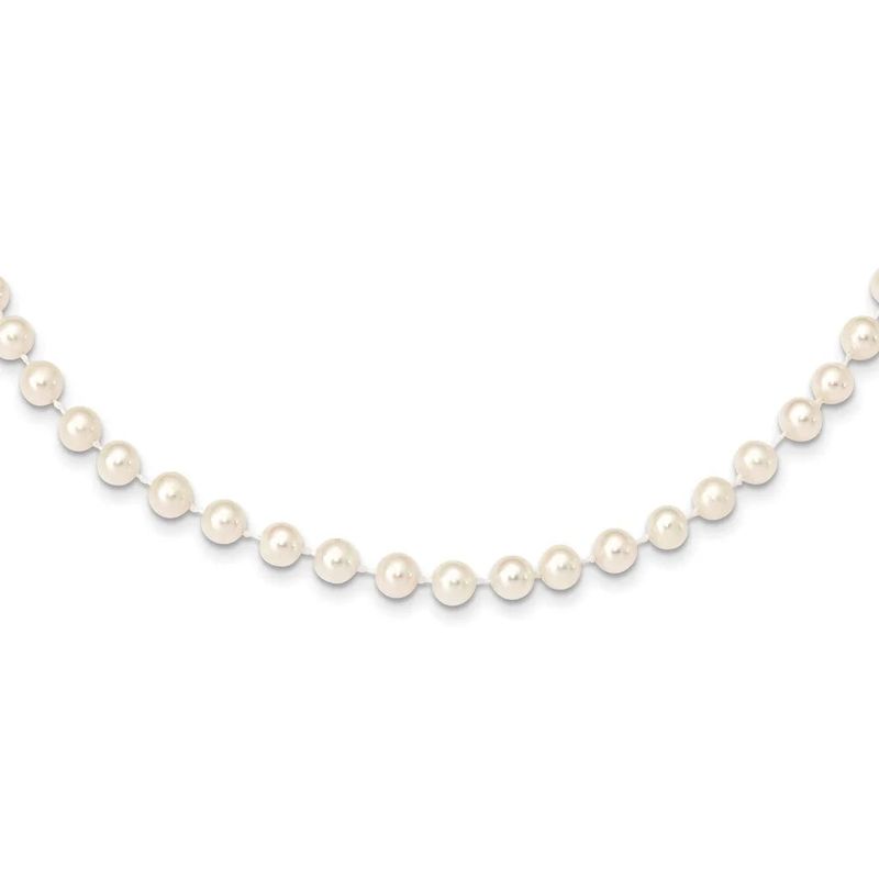 Collier de perles 5.5 mm et or 14K