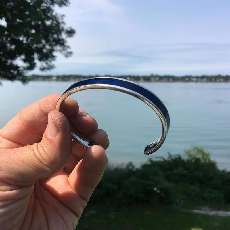 Bracelet Manic bleu lapis en argent sterling
