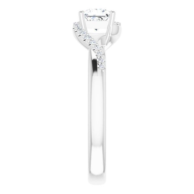 Bague Princesse en or 14K et diamants