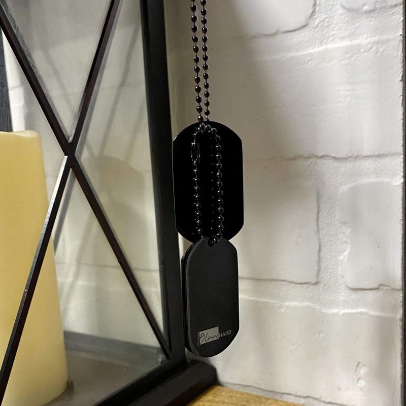 Collier Plaques Militaires La Force en acier