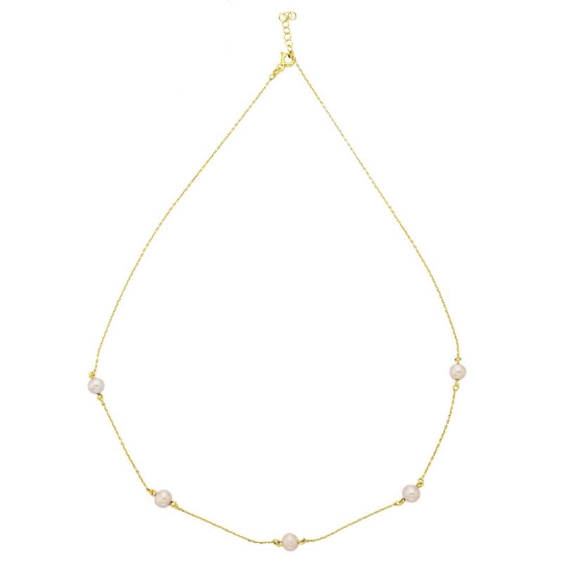 Collier en or jaune 10K et perles