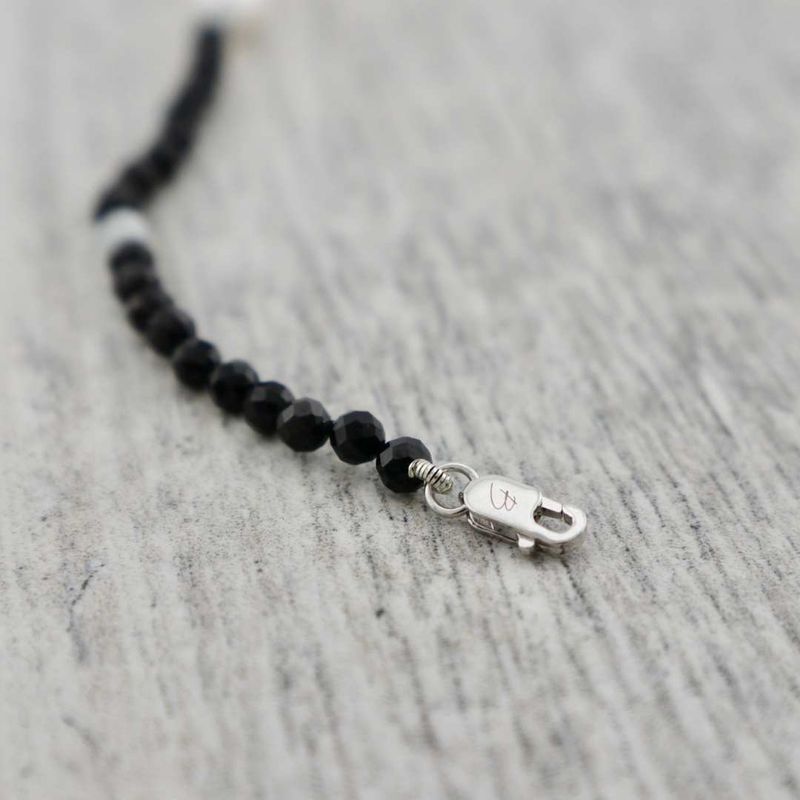 Bracelet Nuance en perles, spinels, aigues-marines et argent sterling