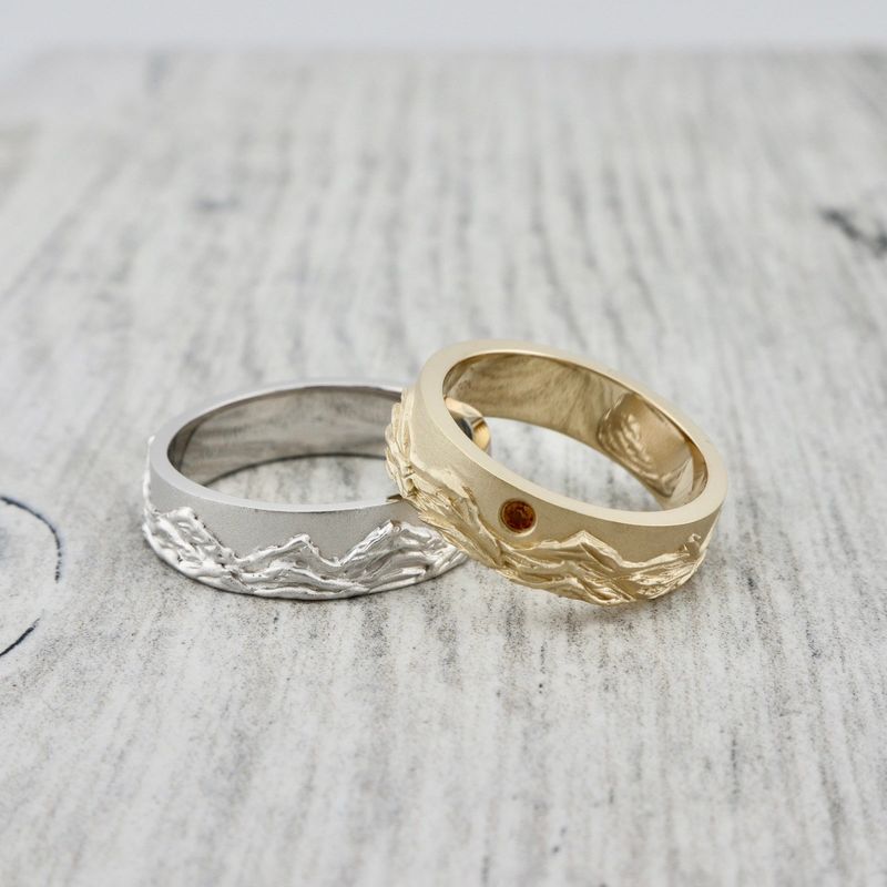 Bague Rocheuses Canadiennes et saphir
