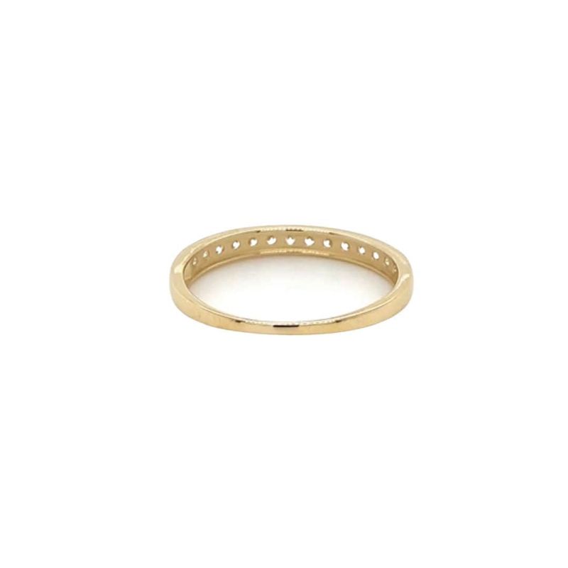 Bague semi-éternité en or 10K