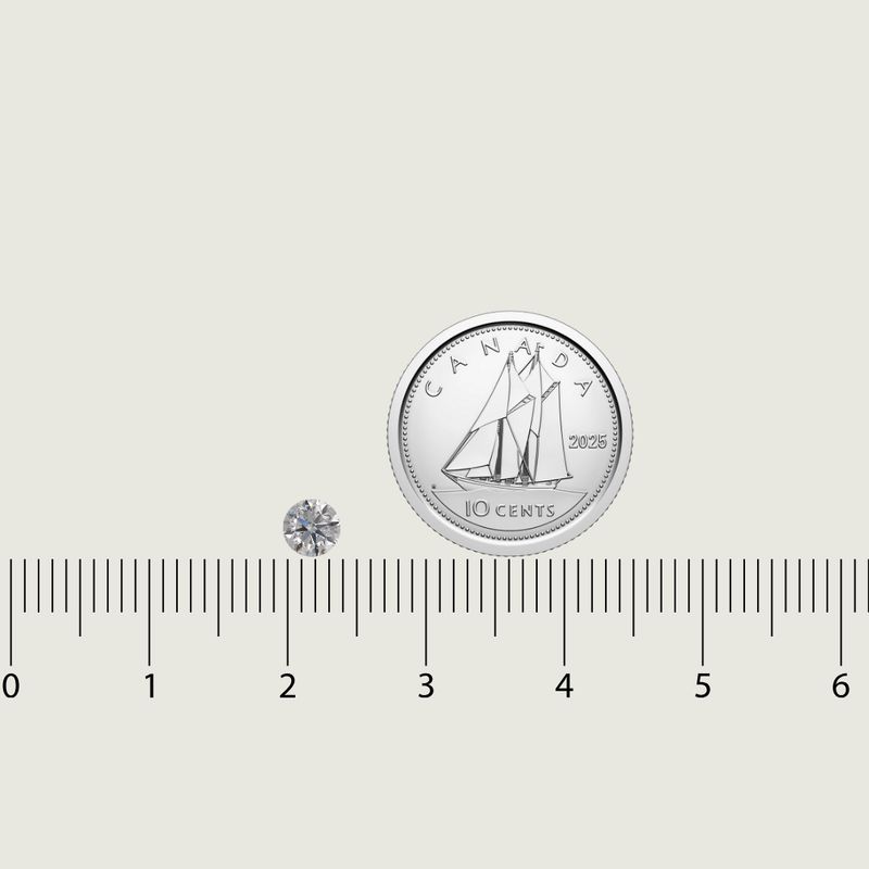 Diamant Naturel Taille Brillant Rond 0,30 ct F VS1