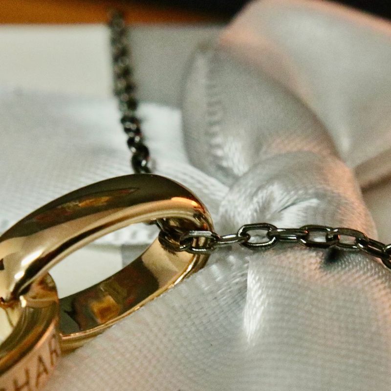 Collier Union en argent sterling et or 14K