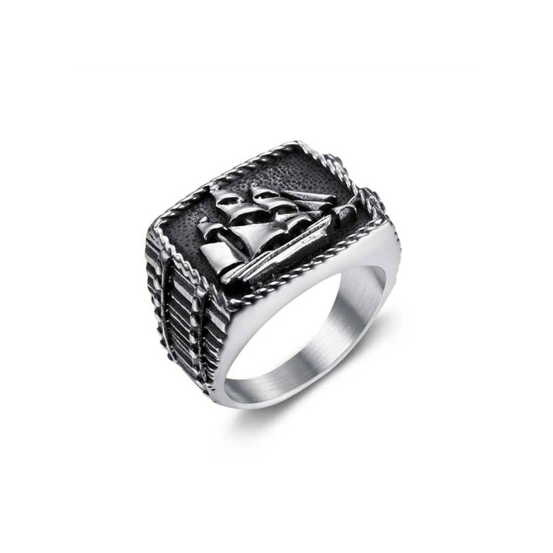 Bague Bateau en acier