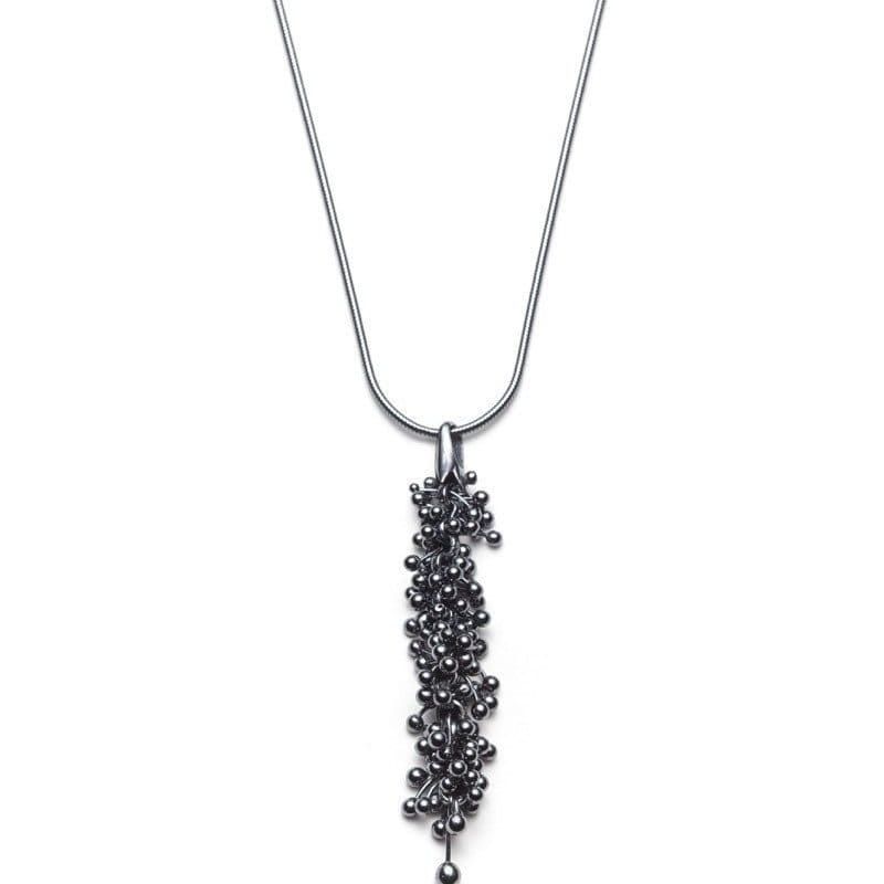 Collier ShikShok en argent oxydé
