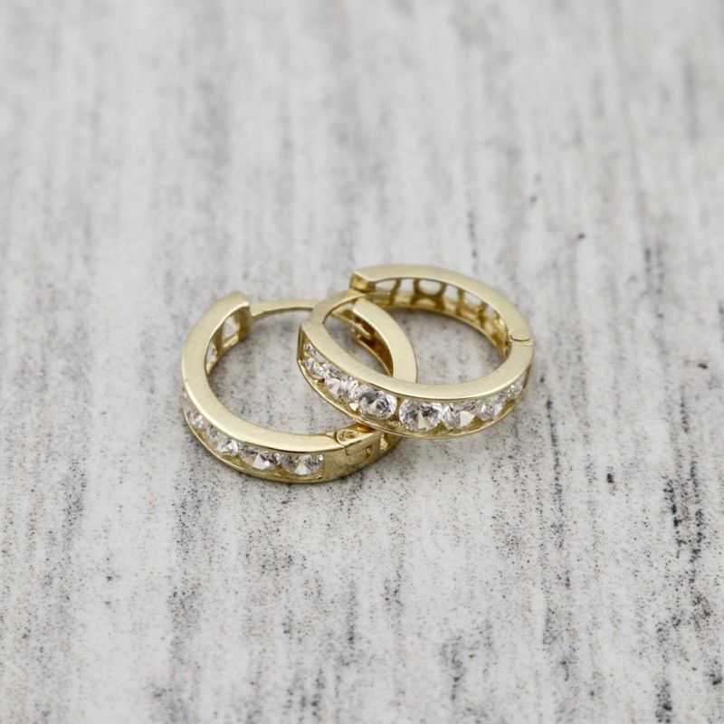 Boucles d'oreilles huggies Éclats en or 10K