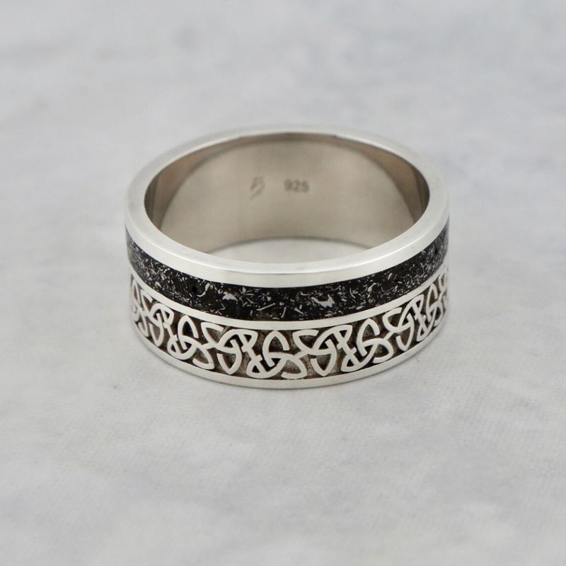 Bague jonc Météorite Celtique