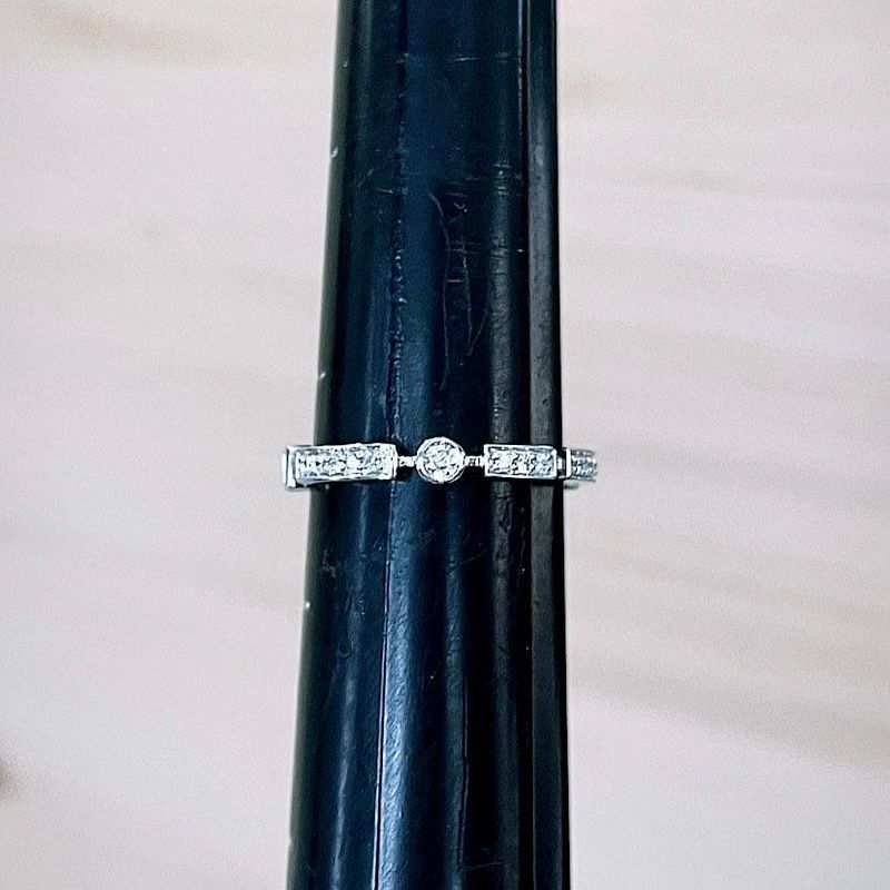 Bague en or 14K et diamants - 0,35 ctw