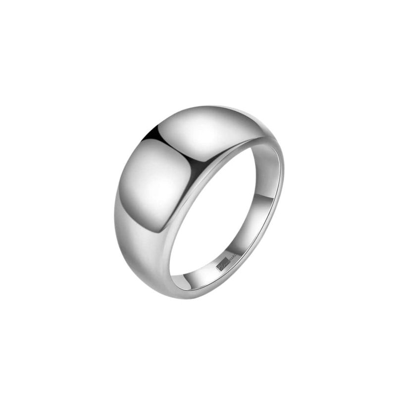 Bague Dôme en acier