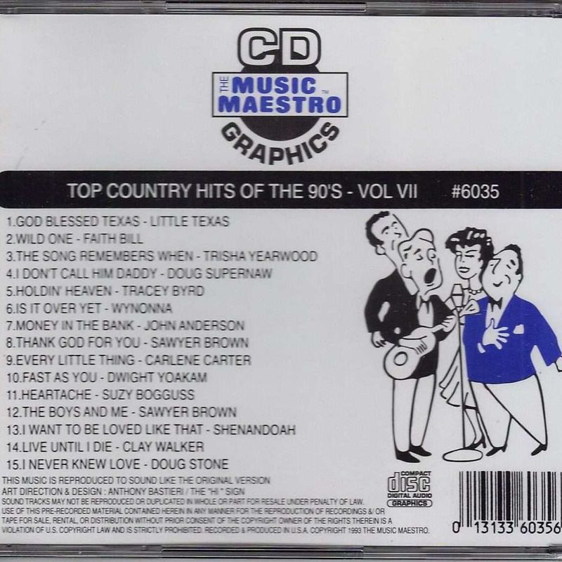Top Country Hits of the 90’s - Volume VII • Met aussi en vedette Tracy Byrd