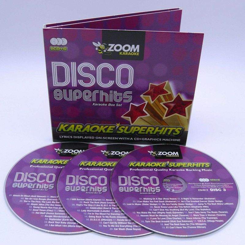 Disco Superhits Box Set - 3 albums kit • Zoom Karaoke