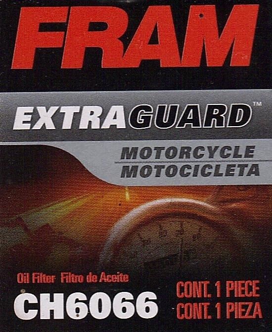 Fram CH6066 filtre à huile de motocyclette • Fram