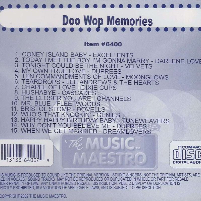 Doo Wop Memories • Met aussi en vedette The Cascades