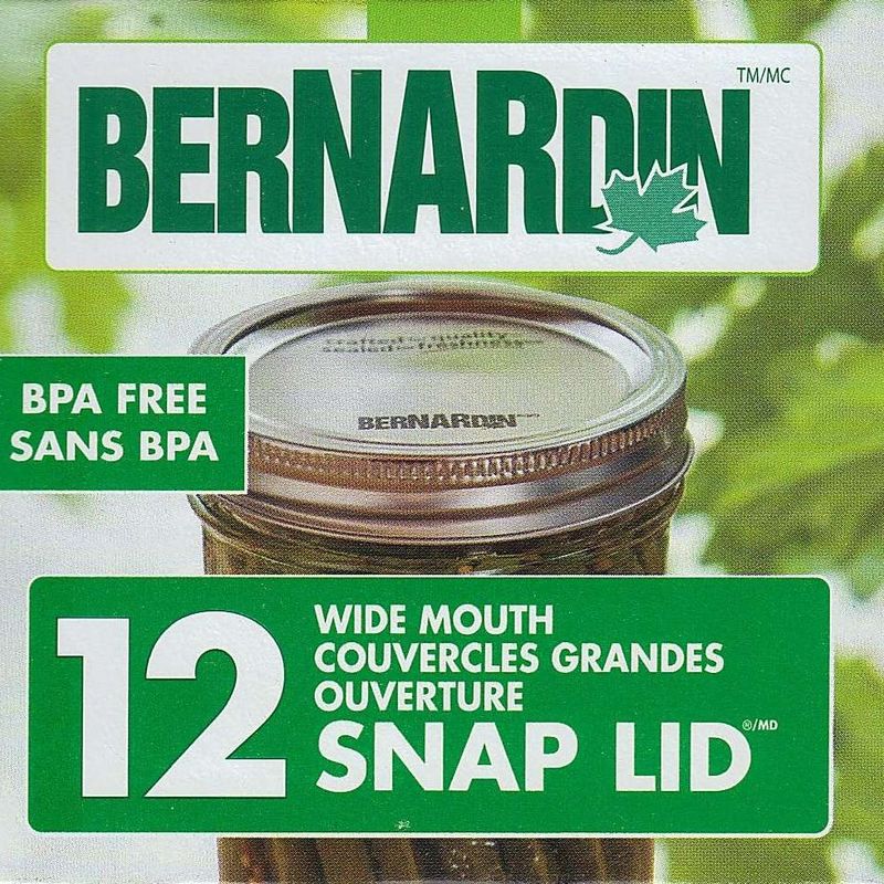 Paquet de 12 disques d’étanchéité à grande ouverture Snap Lid™ pour les pots Mason • Bernardin