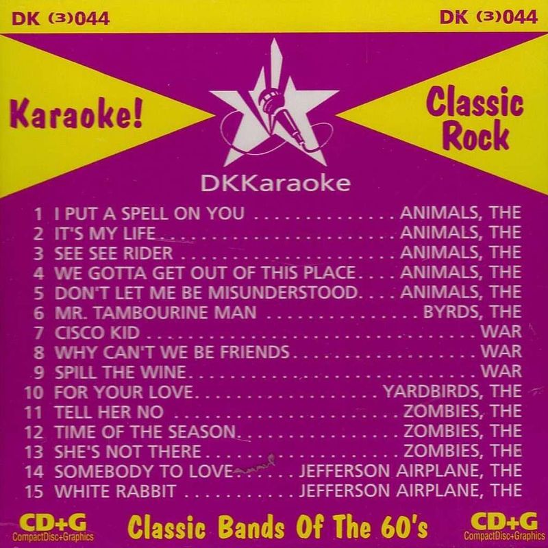 Classic Rock Volume 1 - Classic Bands of the 60’s • Met aussi en vedette The Animals