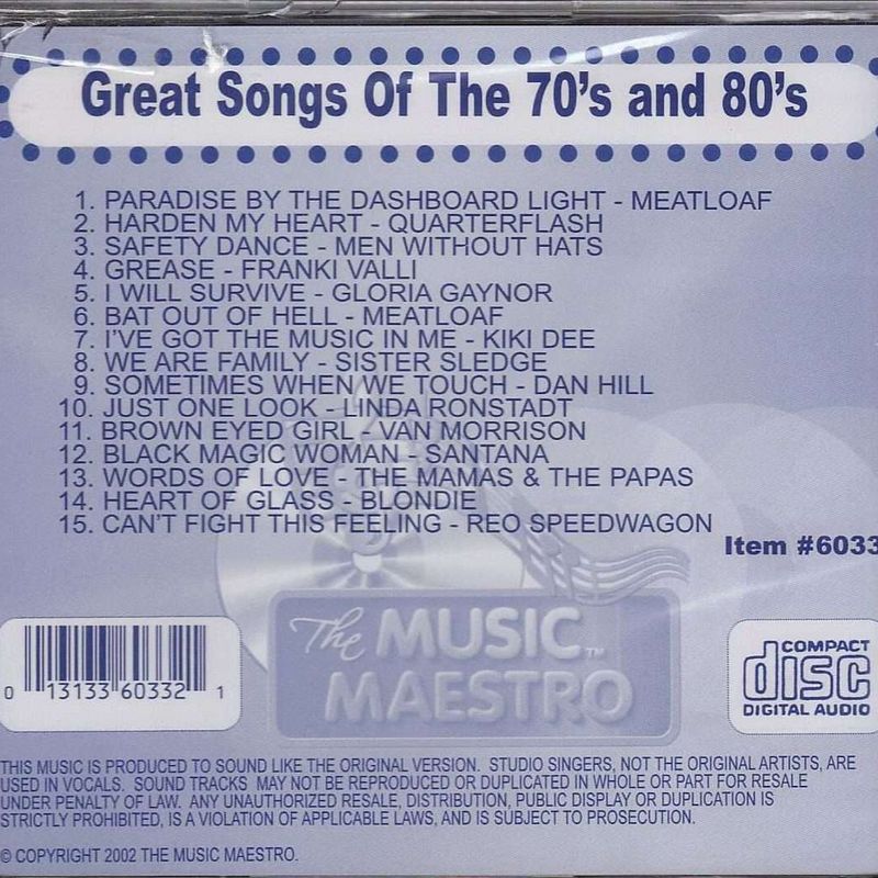 Great Songs of the 70’s and 80’s • Met aussi en vedette Van Morrison