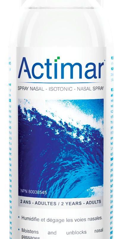 Vaporisateur nasal isotonic - Eau de mer - Format longue durée • Actimar®