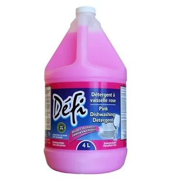 Détergent à vaisselle rose • Défi