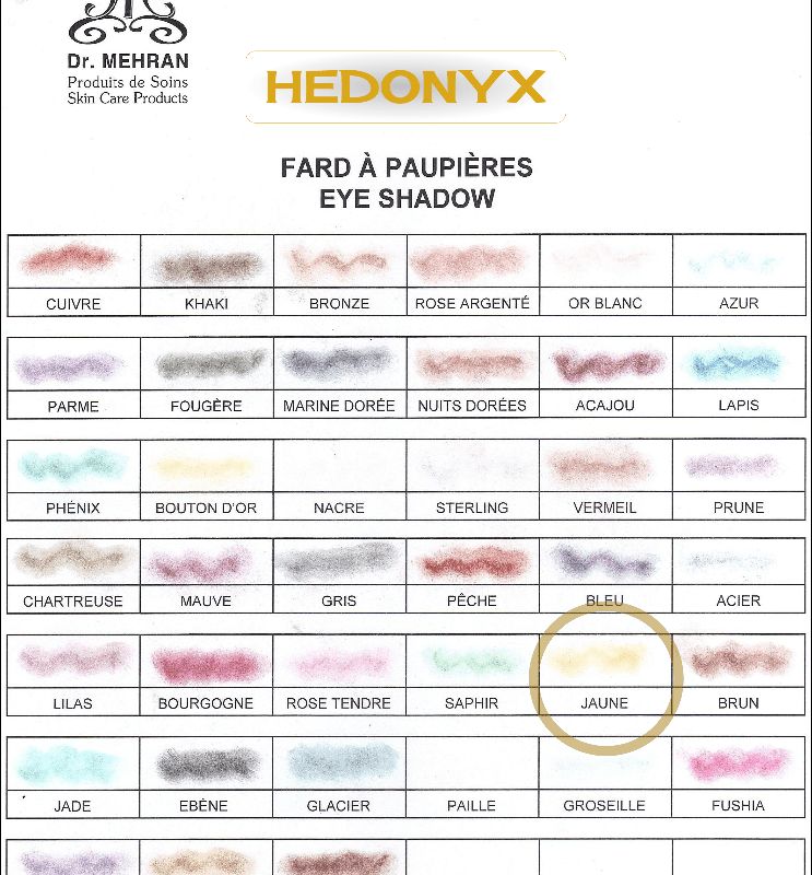 Fard à paupières Jaune • Dr. Mehran®