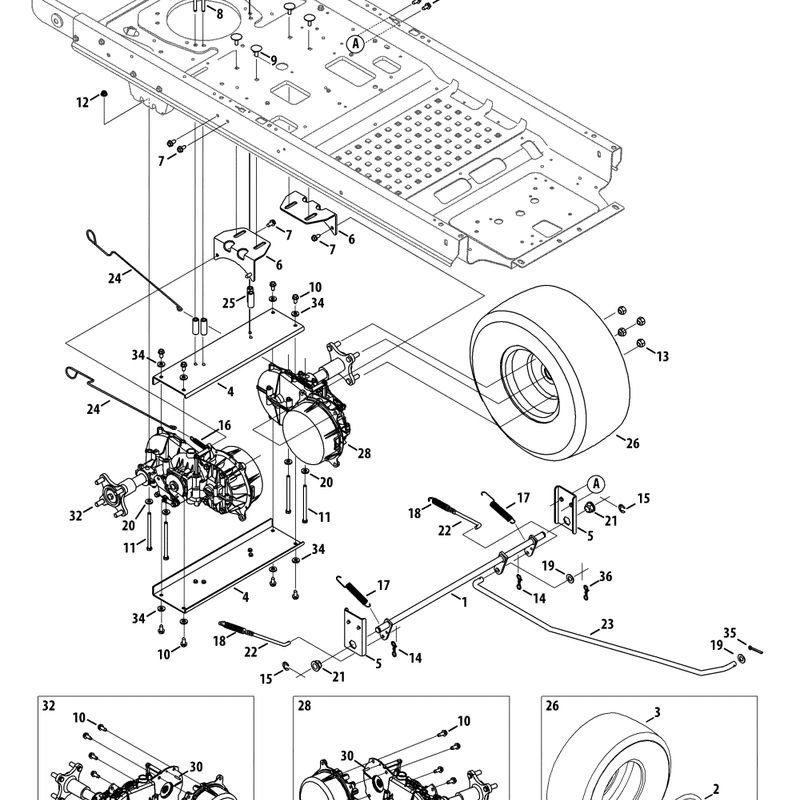 5— Shift Assembly Mounting Bracket (round hole). Pièce n° 703-08752 • Cub Cadet *usagé